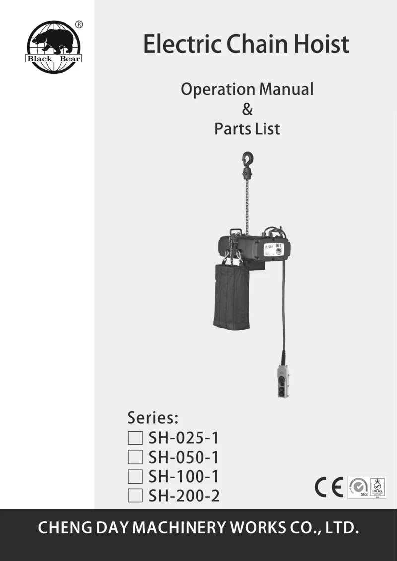 Electric Chain Hoist-SH series-BB